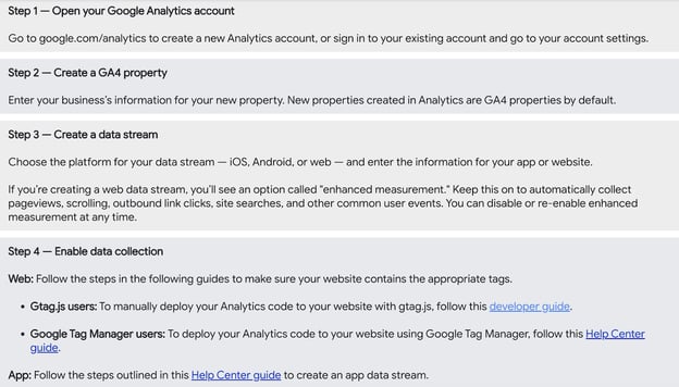 steps to install GA4