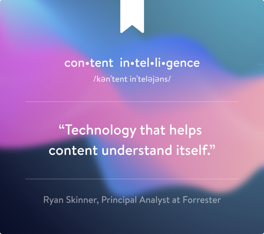 tech that helps content understand itself