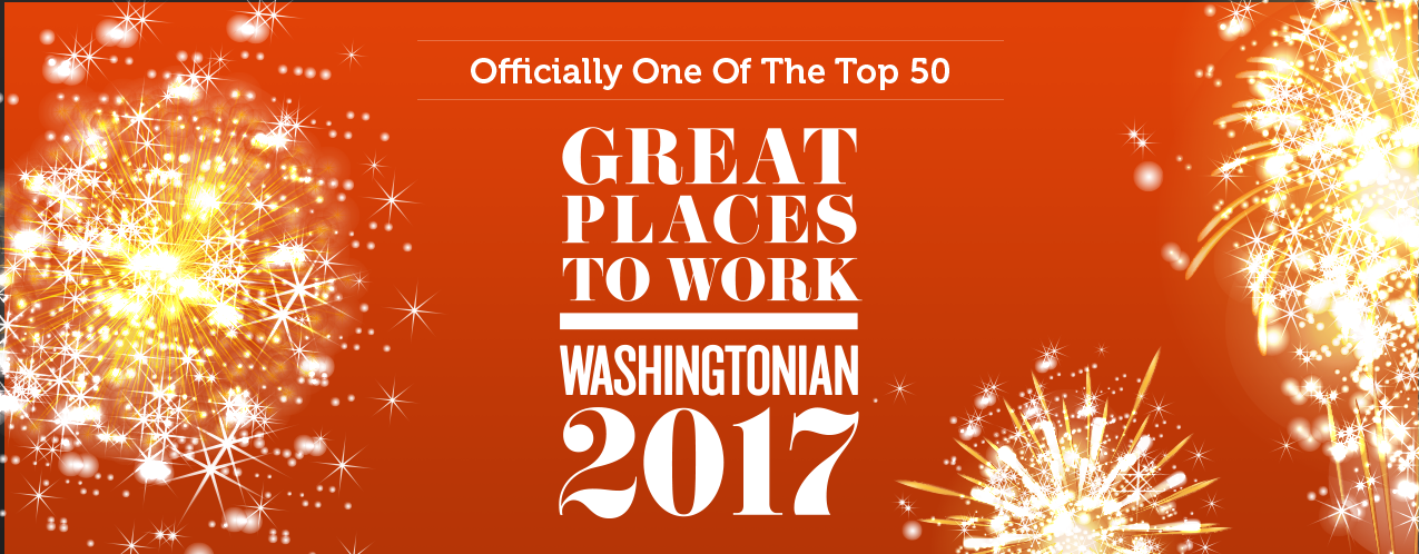 Great Places To Work, Washingtonian 2017