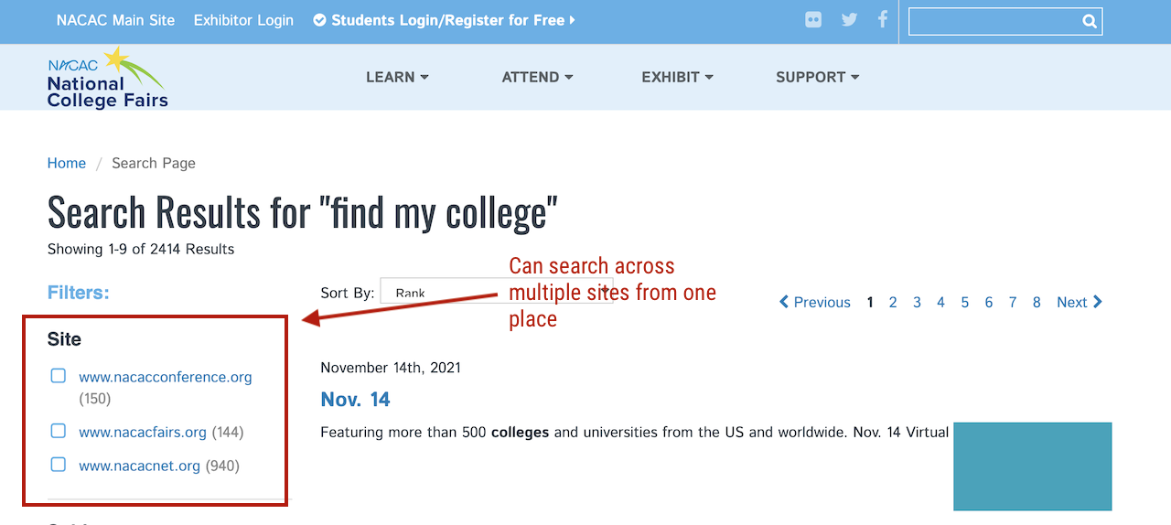 Centralized and unified search