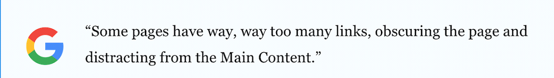 google links comment
